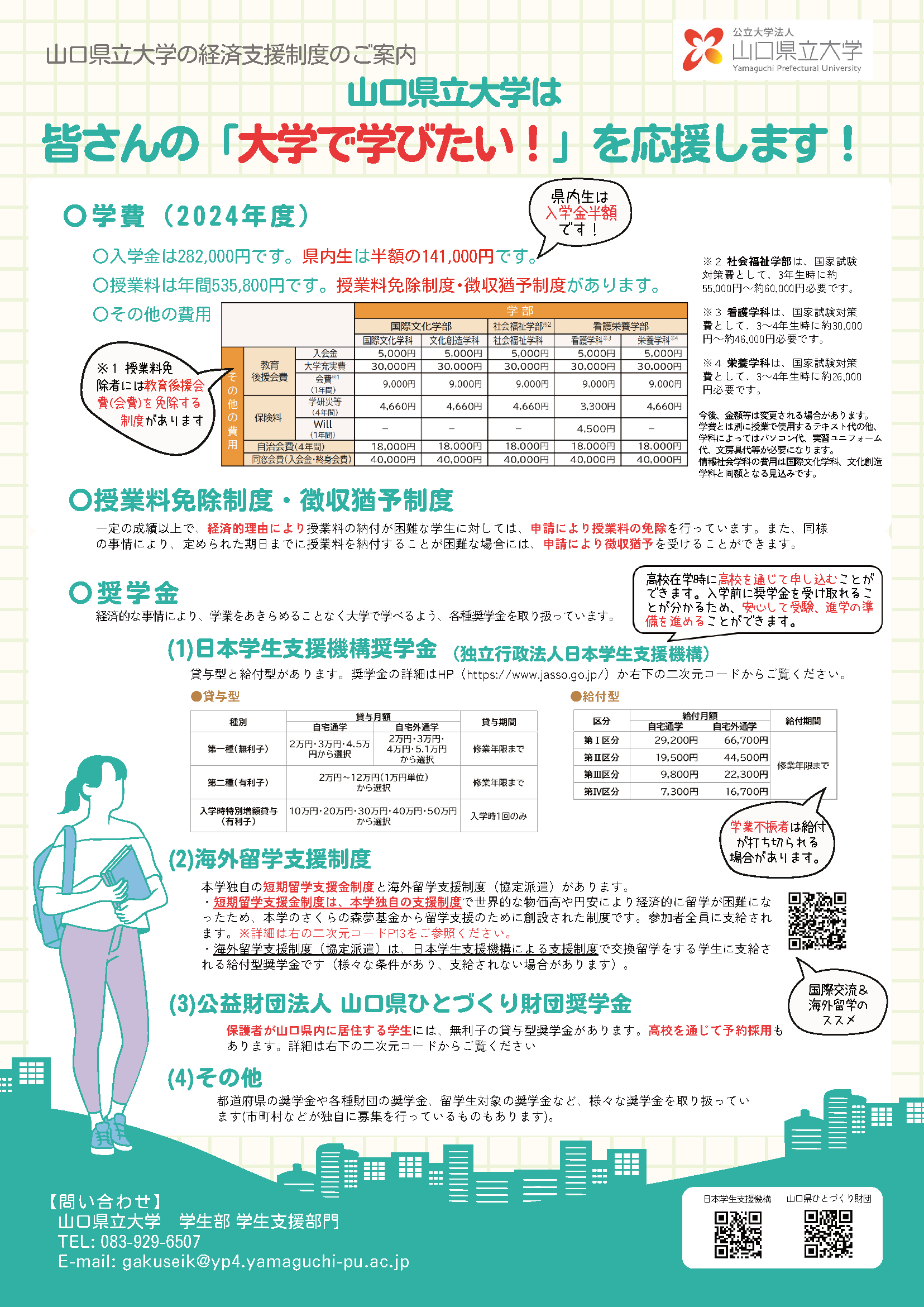 学費_奨学金案内_表